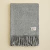 【長寿祝いギフトセット】カシミヤ100%無地ストール＜ライトグレー＞
