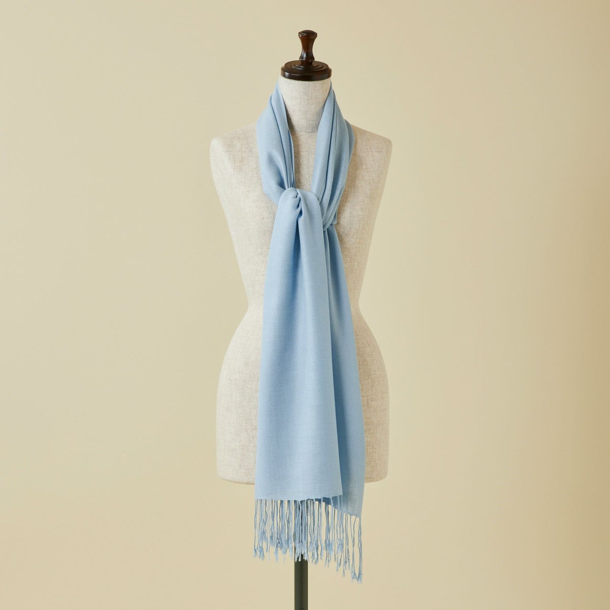  シルクカシミヤストール＜ブルー＞