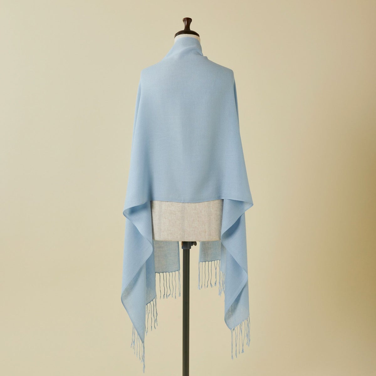  シルクカシミヤストール＜ブルー＞