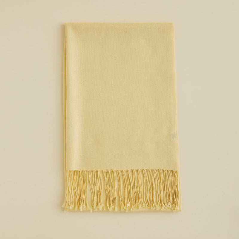 シルクカシミヤストール＜イエロー＞