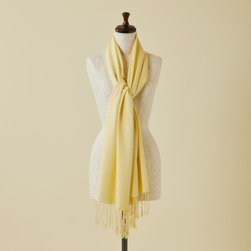 シルクカシミヤストール＜イエロー＞
