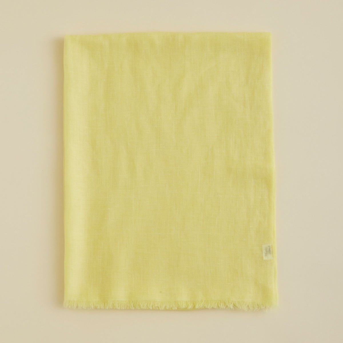 カシミヤリネンストール＜レモン＞