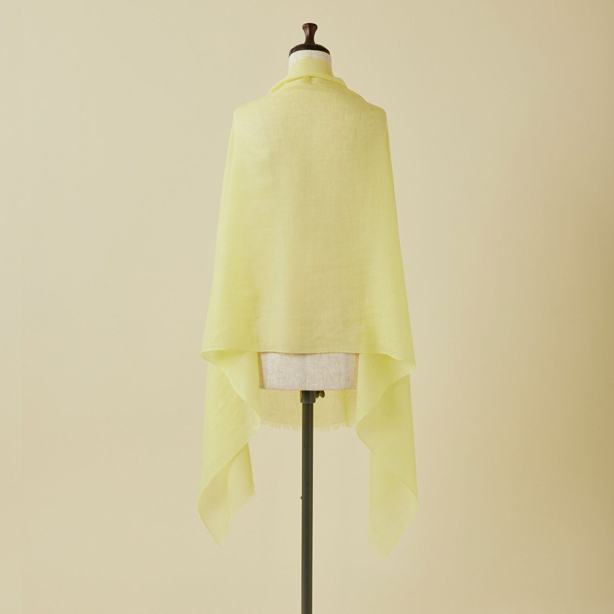カシミヤリネンストール＜レモン＞