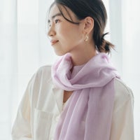  カシミヤリネンストール