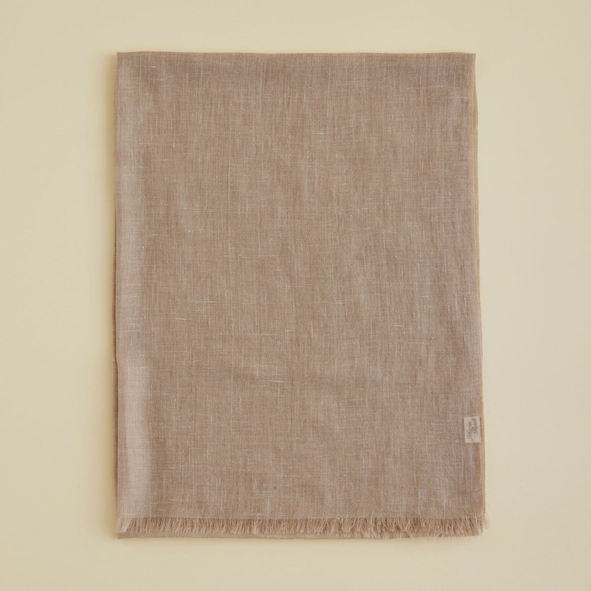 カシミヤリネンストール＜モカ＞