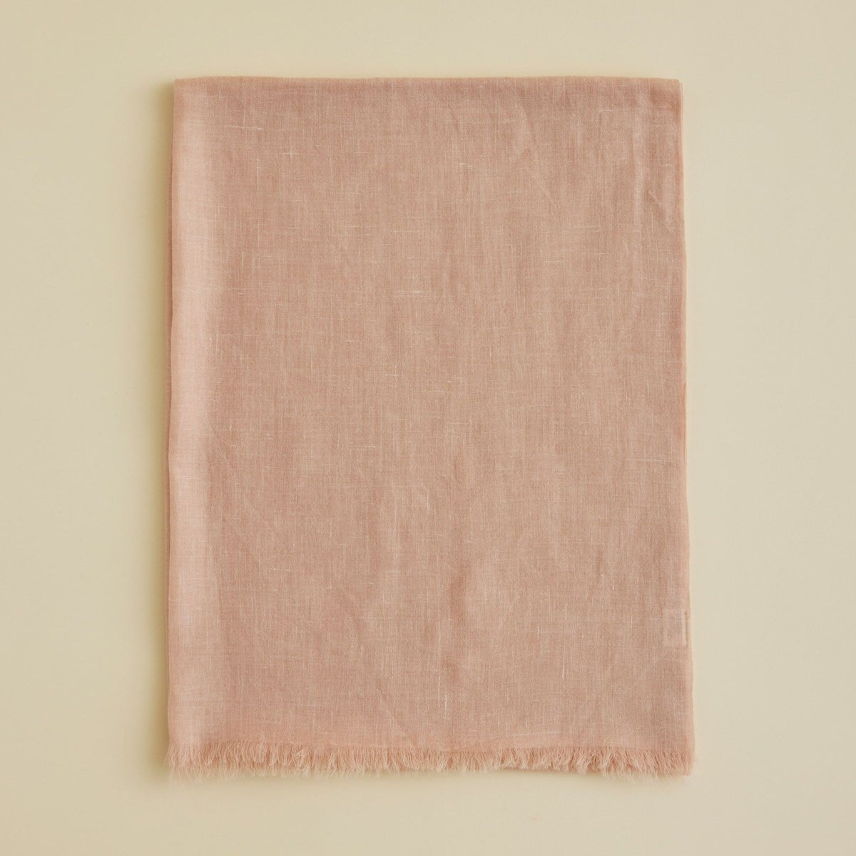 カシミヤリネンストール＜ピンクベージュ＞