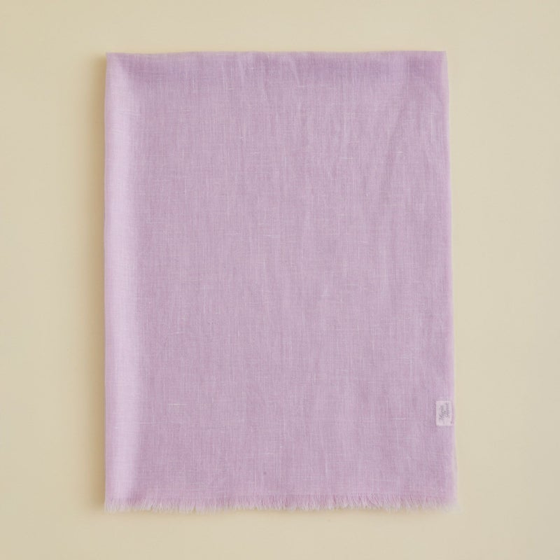 【長寿祝いギフトセット】カシミヤリネンストール＜パープル＞