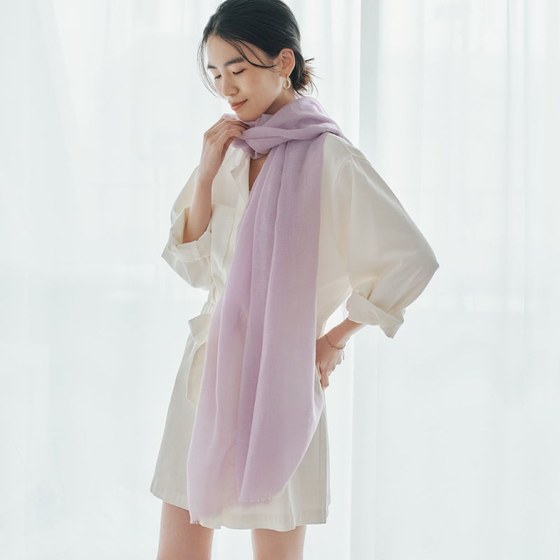 長寿祝いギフトセット】カシミヤリネンストール