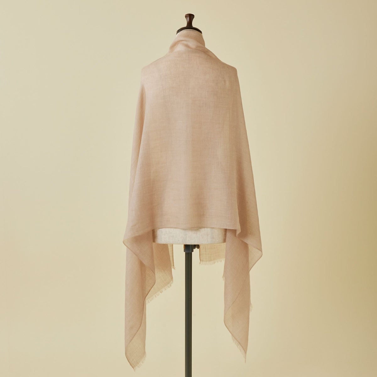 長寿祝いギフトセット】カシミヤリネンストール＜モカ＞