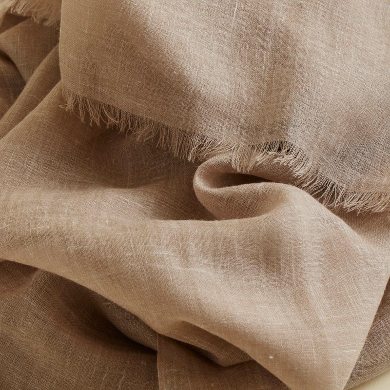 長寿祝いギフトセット】カシミヤリネンストール＜モカ＞