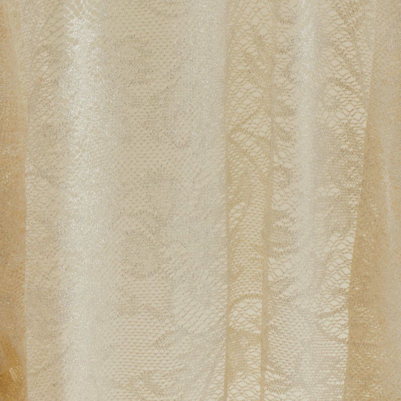  フラワーラメレースストール＜ベージュ＞