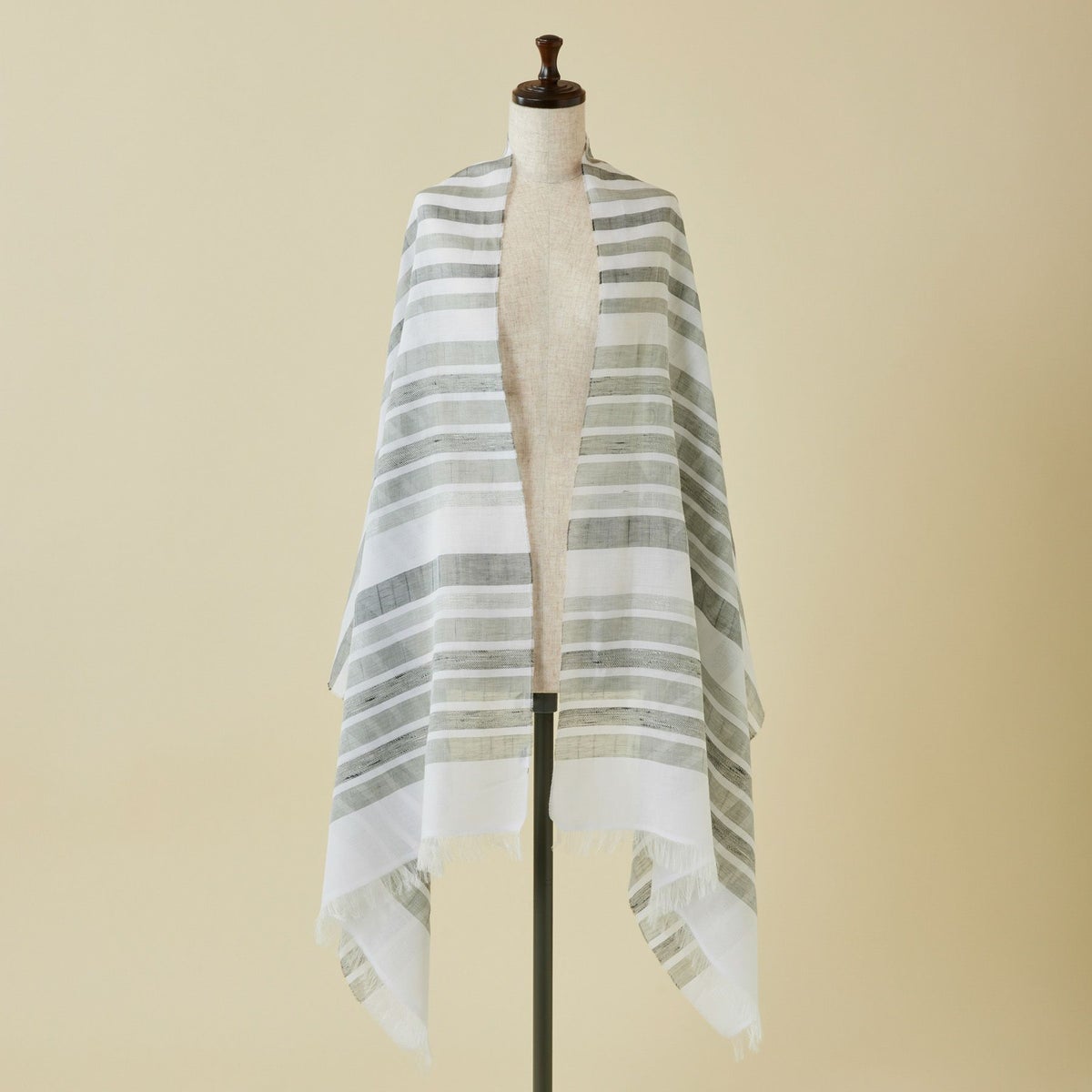  イタリア製 ランダムボーダーラメストール