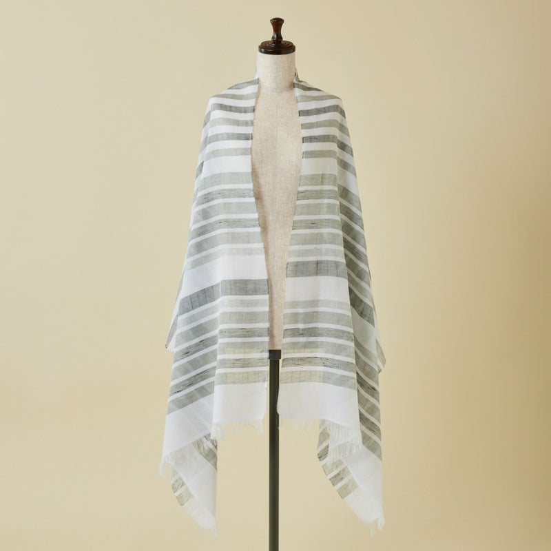  イタリア製 ランダムボーダーラメストール