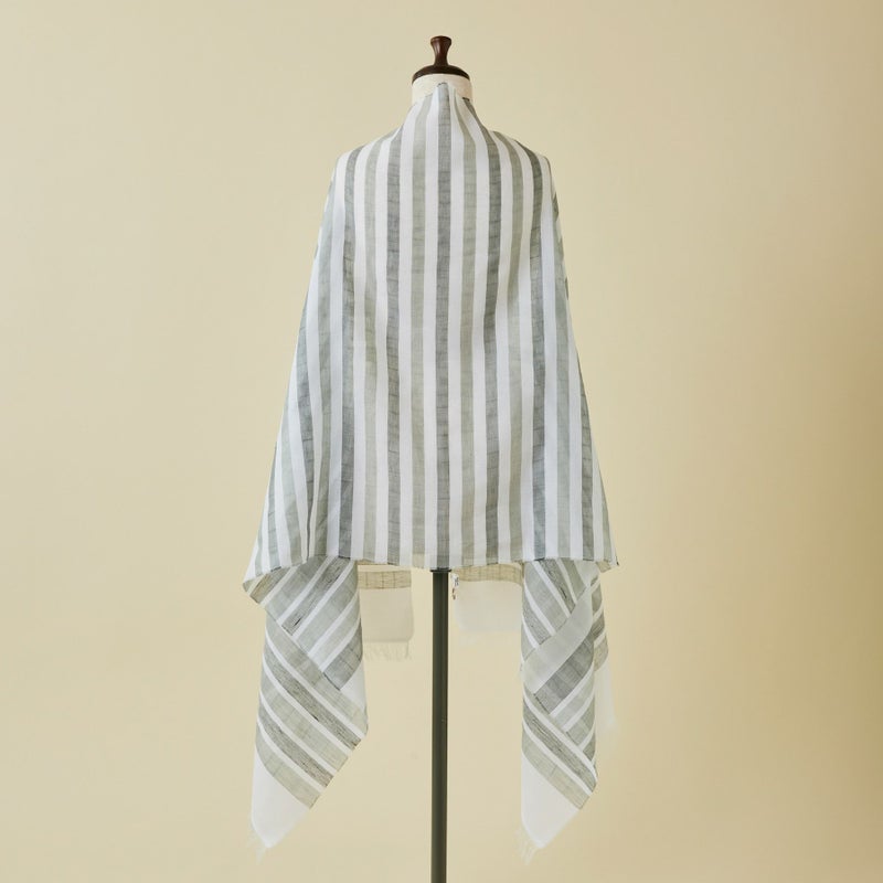  イタリア製 ランダムボーダーラメストール