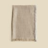  イタリア製 サイドラインリネンストール＜ベージュ＞