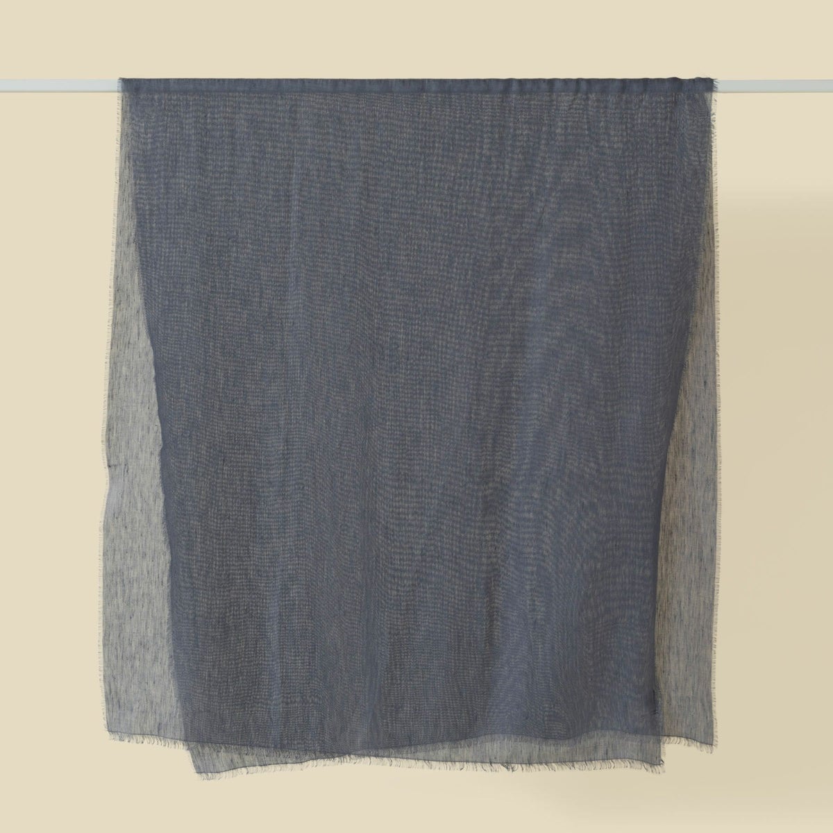 イタリア製 リネンコットンストール＜ネイビー＞