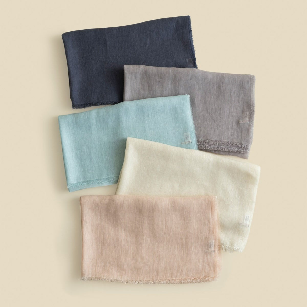 イタリア製 リネンコットンストール