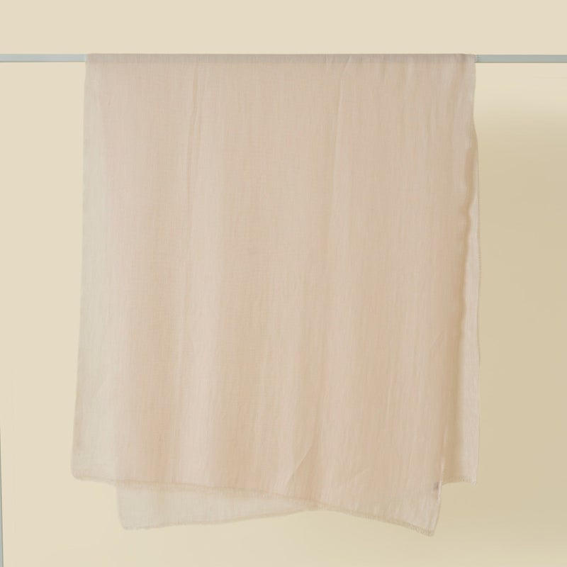 イタリア製　リネンコットンストール＜ピンク＞