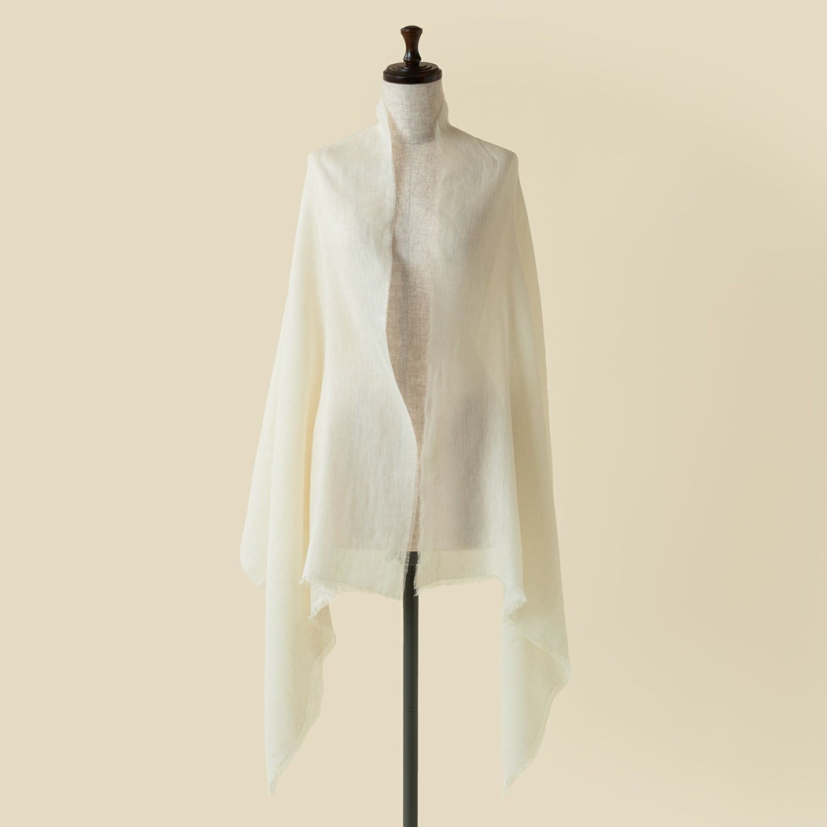 イタリア製　リネンコットンストール
