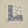 シルク綿ペイズリーウォッシャブルスカーフ＜アイボリー＞　日本製