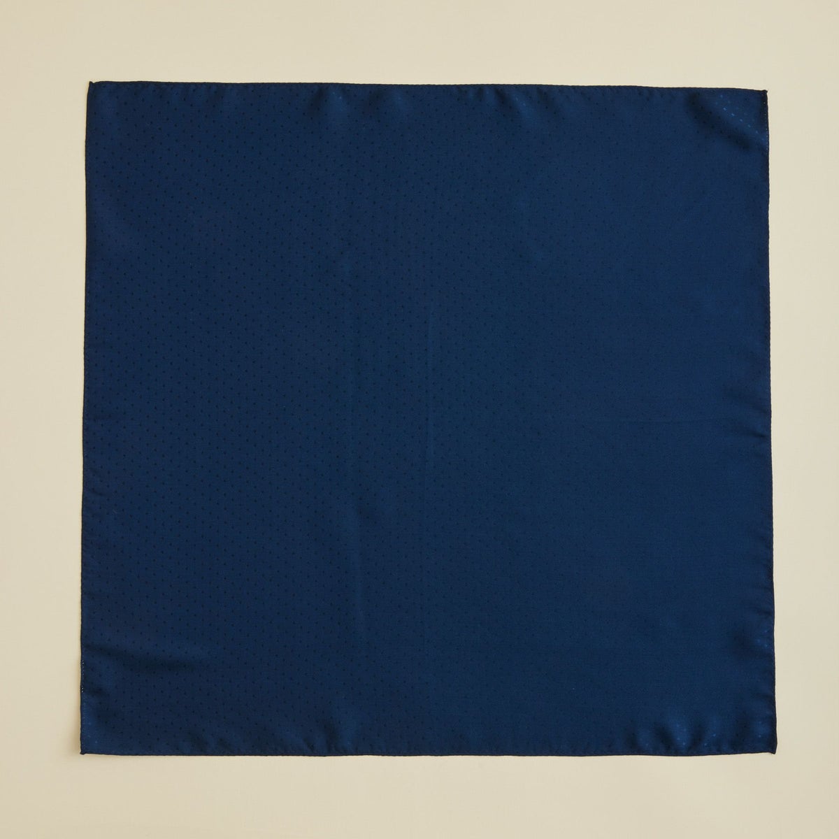 シルクジャカードドットスカーフ＜ネイビー＞　シルク100%　日本製