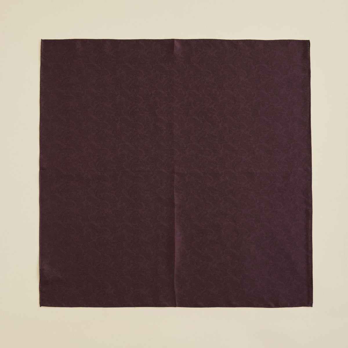 シルクジャカードペイズリー2wayスカーフ＜ボルドー＞　シルク100%　日本製