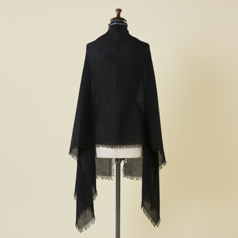 イタリア糸ラインカラー大判ストール