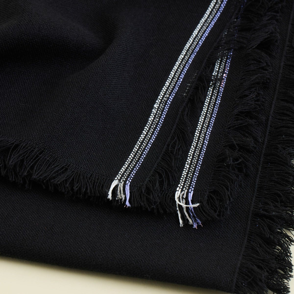 イタリア糸ラインカラー大判ストール