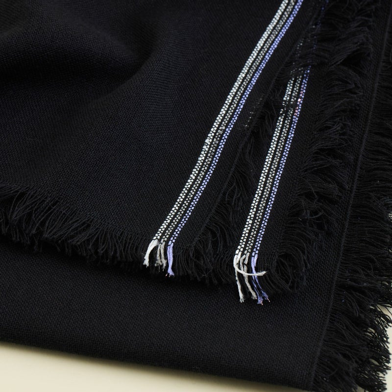 イタリア糸ラインカラー大判ストール