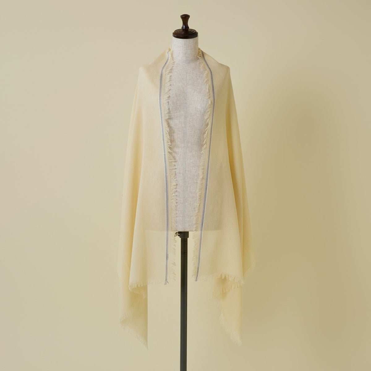 イタリア糸ラインカラー大判ストール