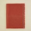 イタリア糸ラインカラー大判ストール＜朱色＞