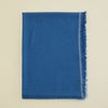 イタリア糸ラインカラー大判ストール＜ブルー＞