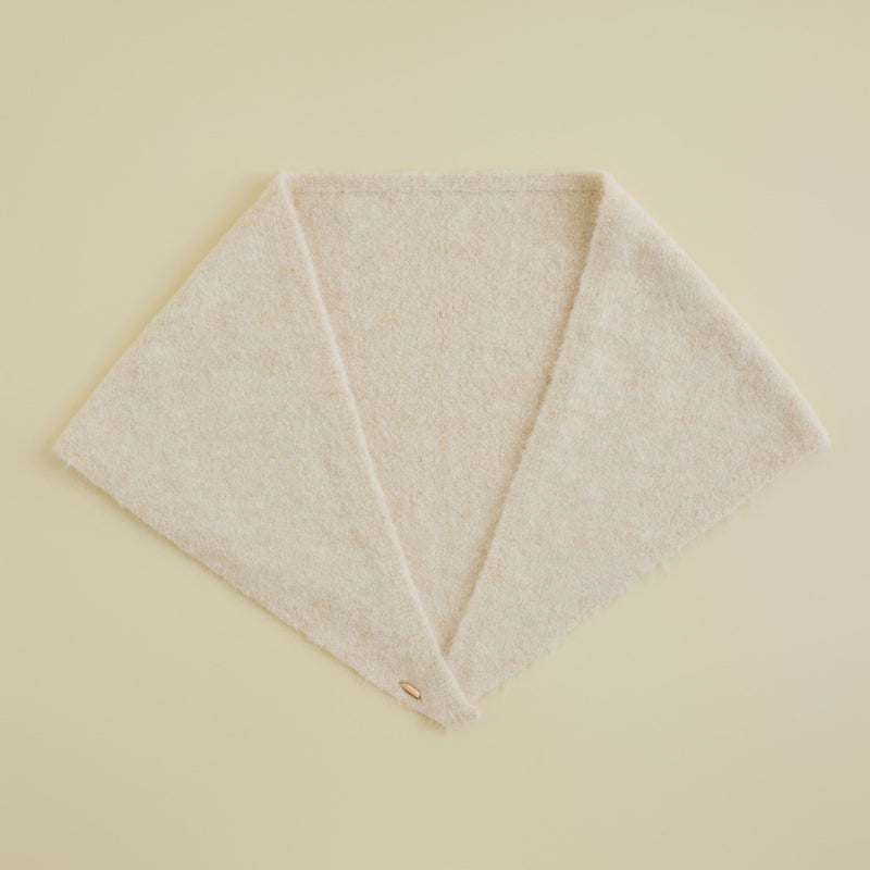 ウールブレンド三角ショール