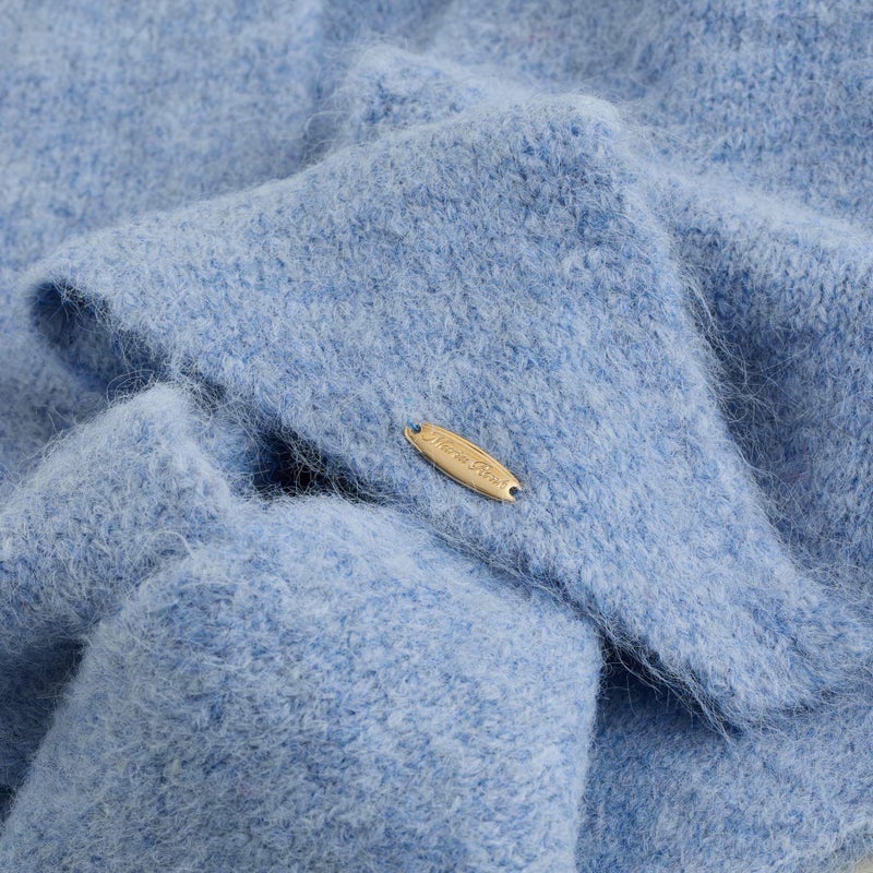 ウールブレンド三角ショール