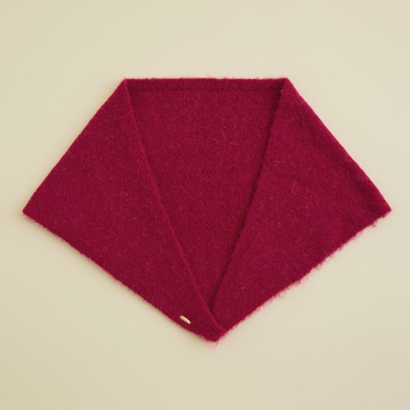 ウールブレンド三角ショール