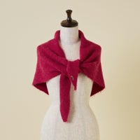 ウールブレンド三角ショール