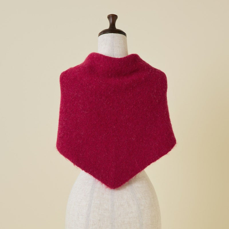 ウールブレンド三角ショール