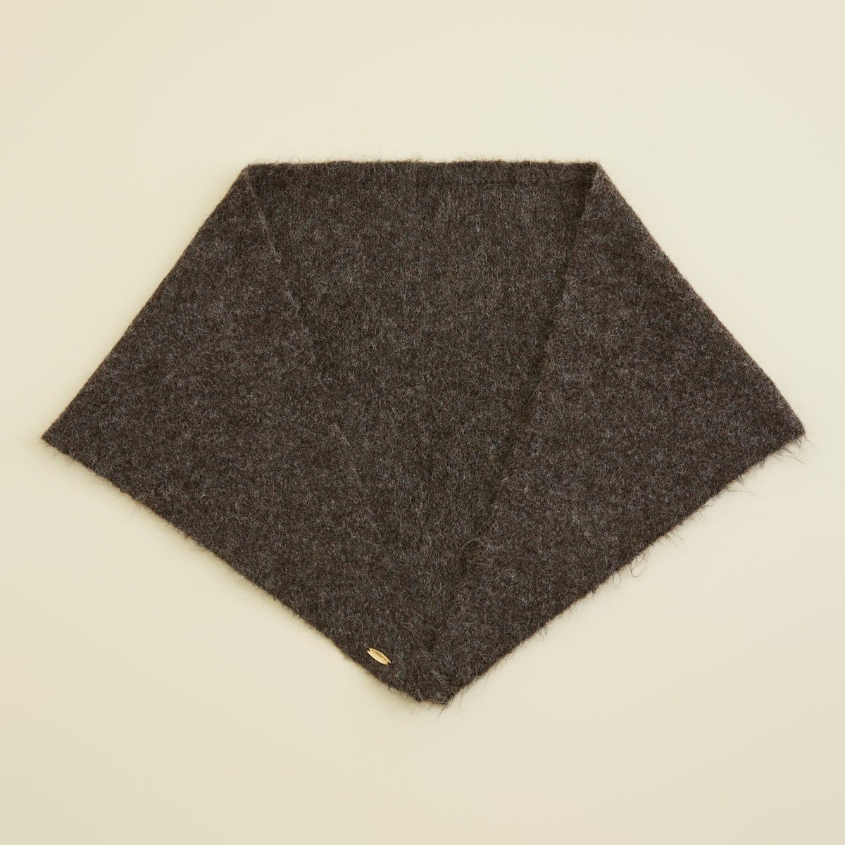  ウールブレンド三角ショール