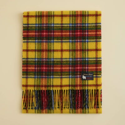 ベビーウール100%チェックマフラー