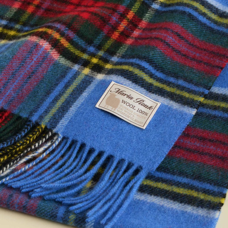 ベビーウール100%チェックマフラー