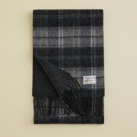 カシミヤブレンドチェックリバーシブルマフラー