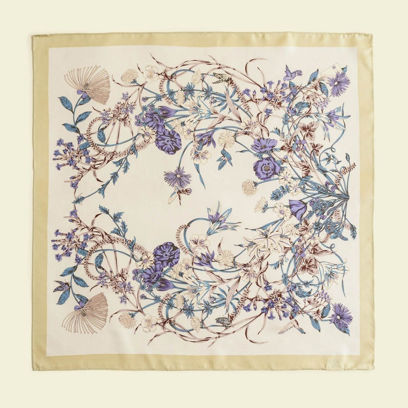 ボタニカルスカーフのレモン