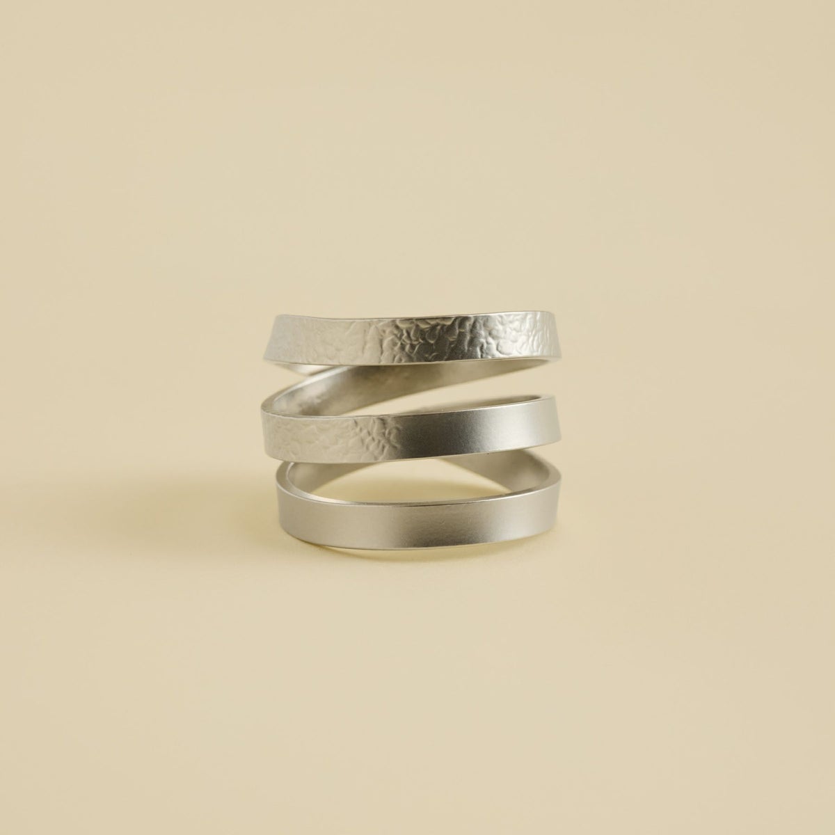 2way真鍮スカーフリング＜マットシルバー＞ 日本製