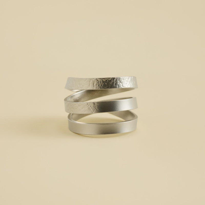 2way真鍮スカーフリング＜マットシルバー＞ 日本製