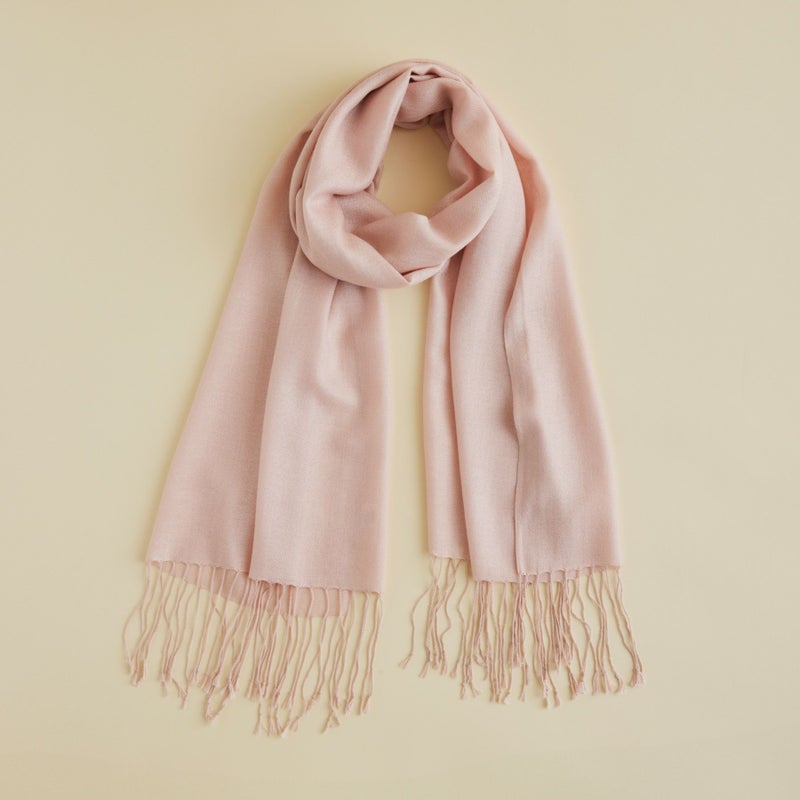 長寿祝いギフトセットのシルクカシミヤストール　ピンク