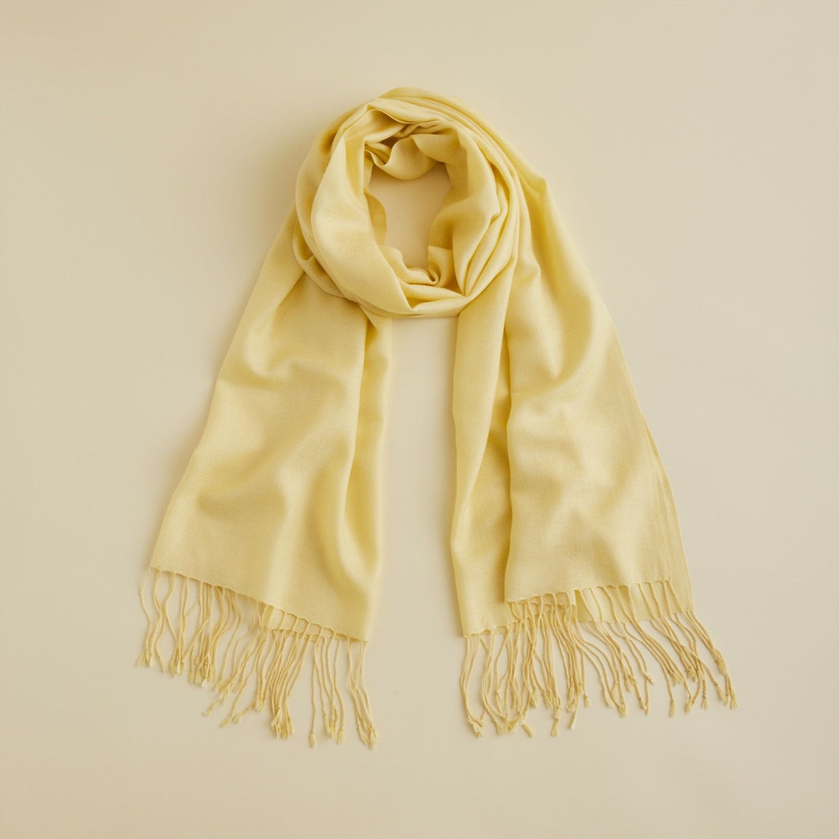 長寿祝いギフトセットのシルクカシミヤストール　イエロー