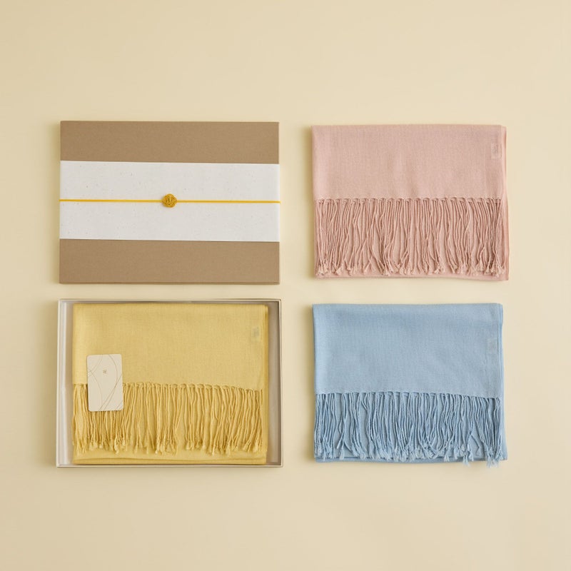 長寿祝いギフトセットのシルクカシミヤストール