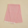 イタリア製シャンブレーソフトストールのさくらピンクの写真