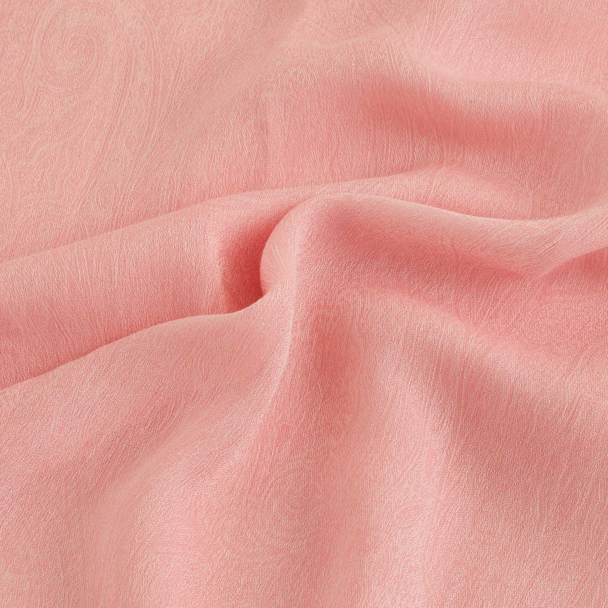 イタリア製シャンブレーソフトストールのさくらピンクの写真