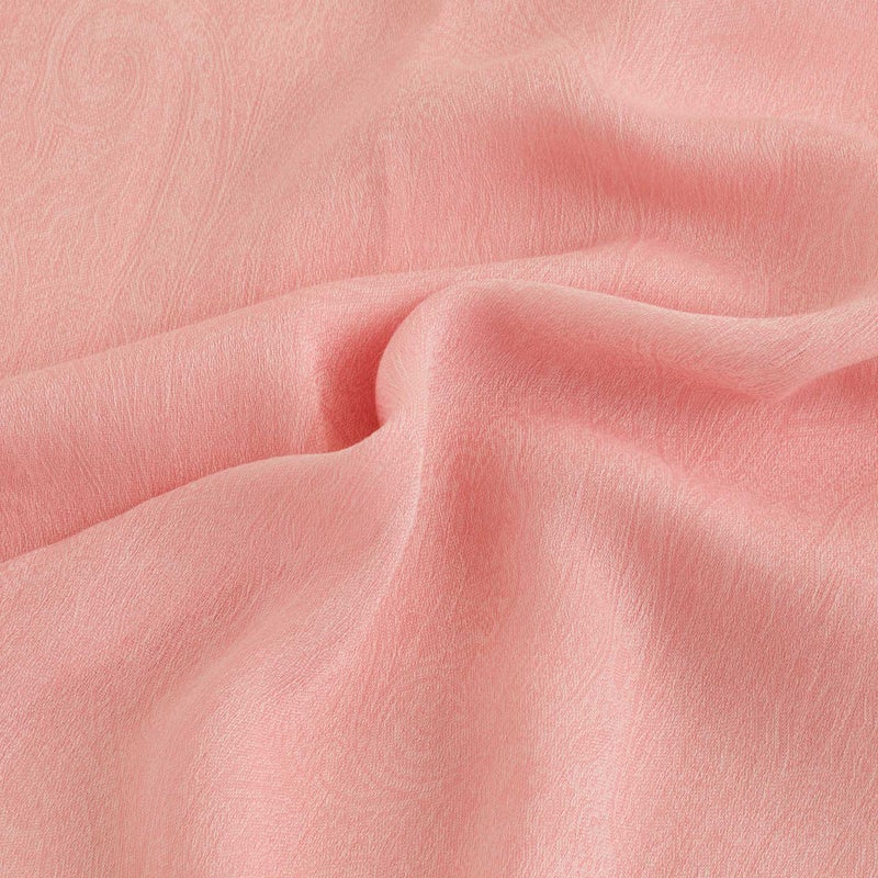 イタリア製シャンブレーソフトストールのさくらピンクの写真